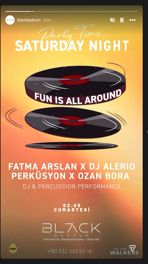 Fatma Arslan & DJ Alerio Etkinlik afişi