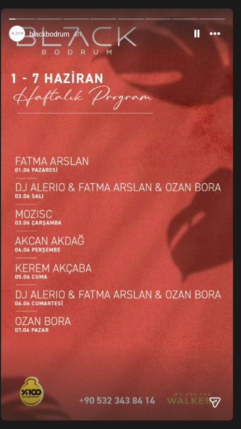 Ozan Bora — Black Bodrum Etkinlik afişi
