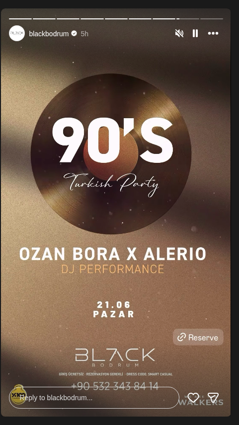 Ozan Bora x Alerio - 90's Turkish Party Etkinlik afişi
