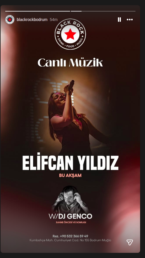 Elifcan Yıldız - Canlı Müzik Etkinlik afişi