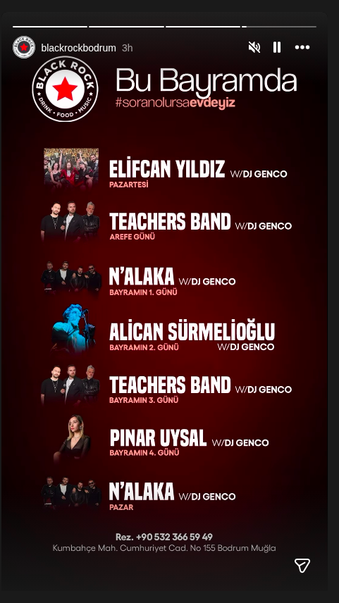 Elifcan Yıldız & DJ Genco — Black Rock Etkinlik afişi