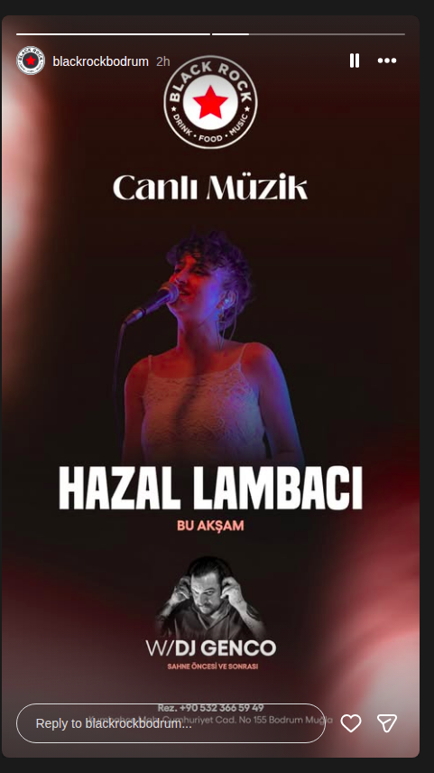 Hazal Lambacı - Canlı Müzik Etkinlik afişi