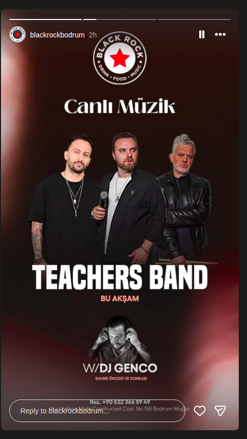 Teachers Band & DJ Genco Etkinlik afişi