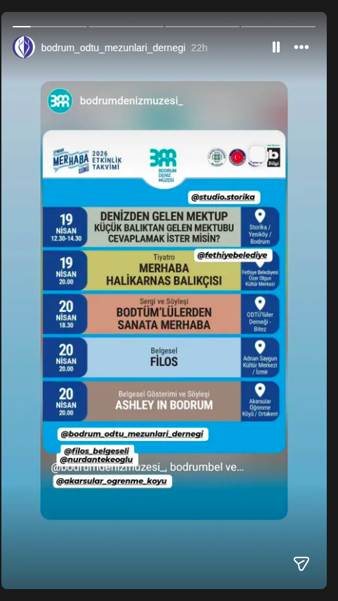 BODTÜM'lülerden Sanata Merhaba Etkinlik afişi