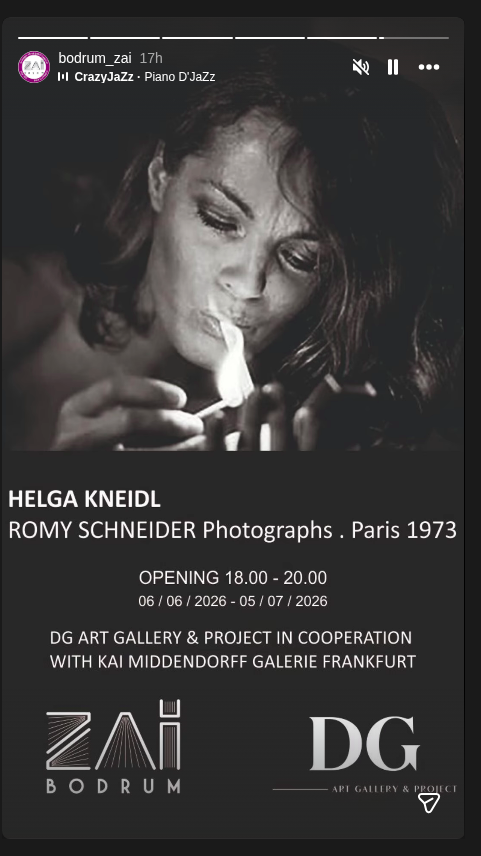 Helga Kneidl — Romy Schneider Fotoğrafları (Açılış) Etkinlik afişi
