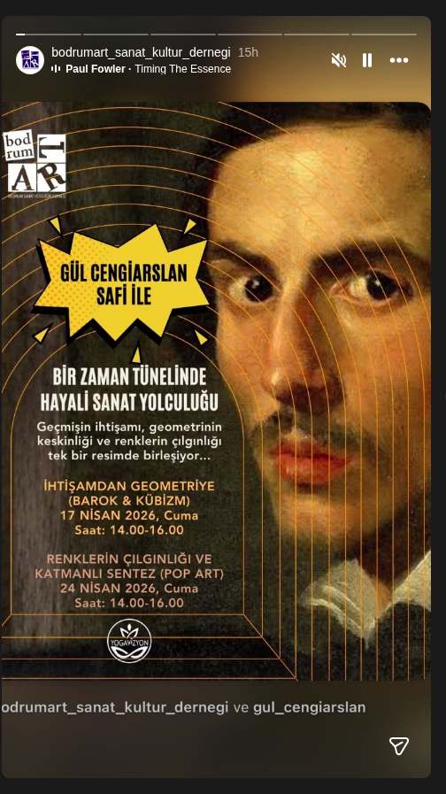 Gül Cengiarslan — Bir Zaman Tünelinde: İhtişamdan Geometriye (Barok & Kübizm) Etkinlik afişi