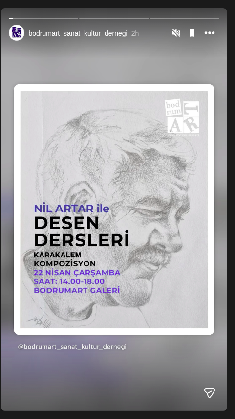 Nil Artar ile Desen Dersleri Etkinlik afişi