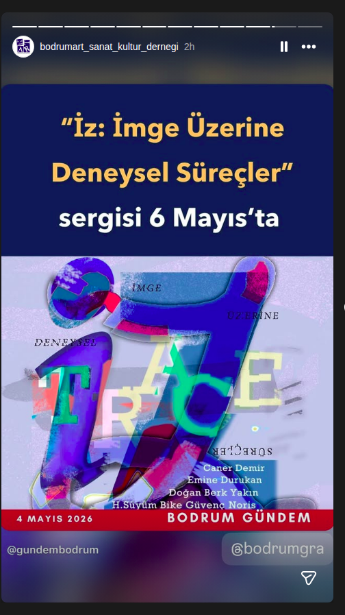 İz: İmge Üzerine Deneysel Süreçler Etkinlik afişi