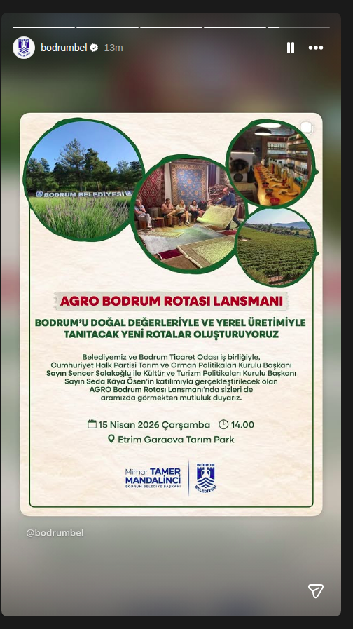Agro Bodrum Route Launch Event-Poster