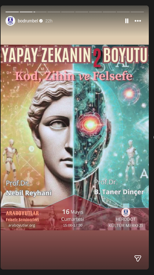 Yapay Zekanın 2 Boyutu: Kod, Zihin ve Felsefe Etkinlik afişi