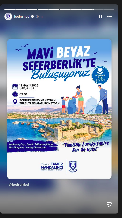 Mavi Beyaz Seferberlik Etkinlik afişi