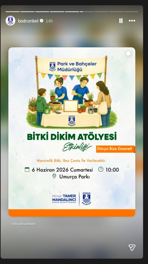 Bitki Dikim Atölyesi Etkinlik afişi