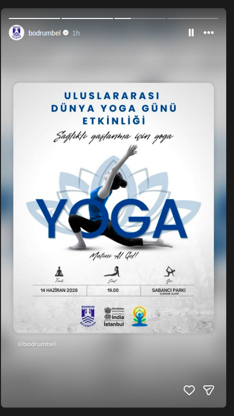 Uluslararası Dünya Yoga Günü Etkinlik afişi