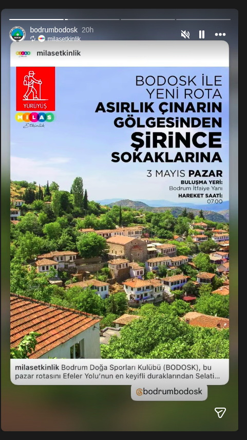 BODOSK Yürüyüşü — Asırlık Çınarın Gölgesinden Şirince Sokaklarına Etkinlik afişi
