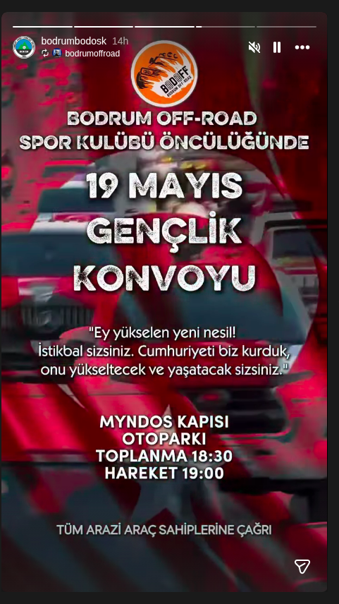 Gençlik Konvoyu Etkinlik afişi