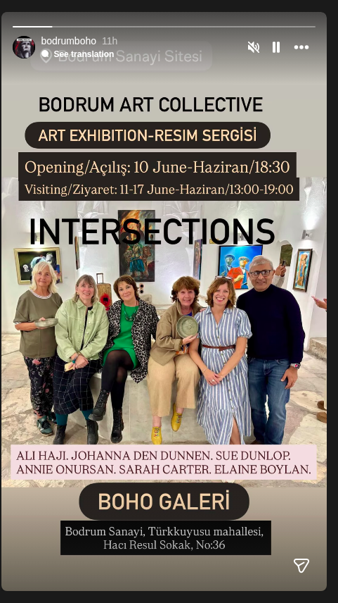 Intersections — Bodrum Art Collective Sergisi Etkinlik afişi