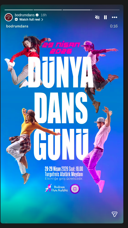 Dünya Dans Günü Etkinlik afişi
