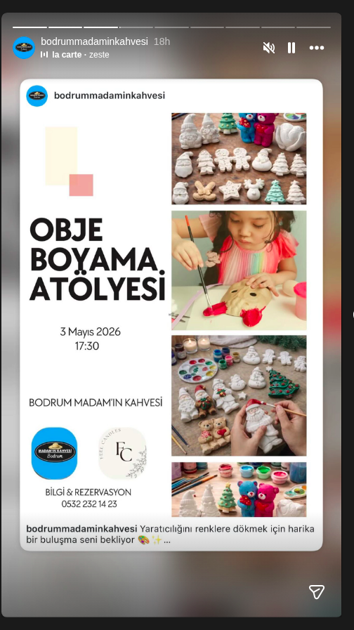 Obje Boyama Atölyesi Etkinlik afişi