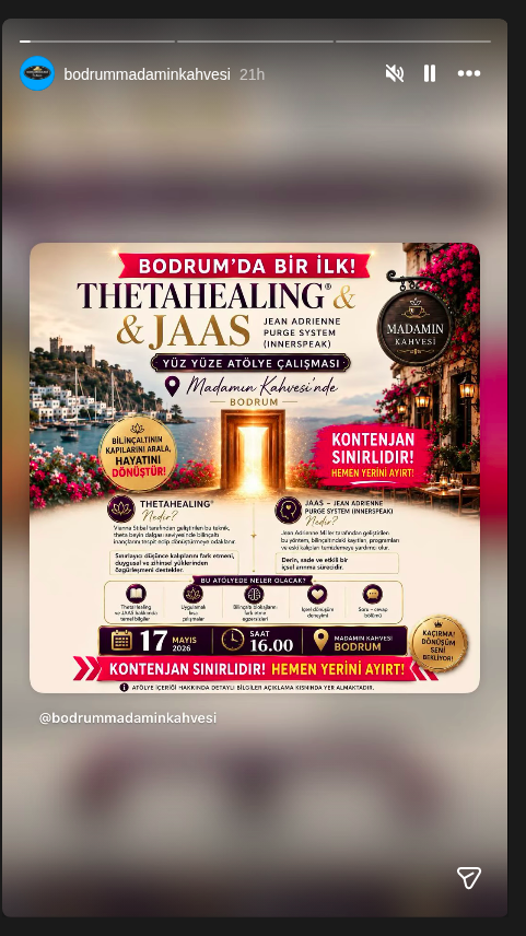 ThetaHealing & JAAS — Yüz Yüze Atölye Etkinlik afişi