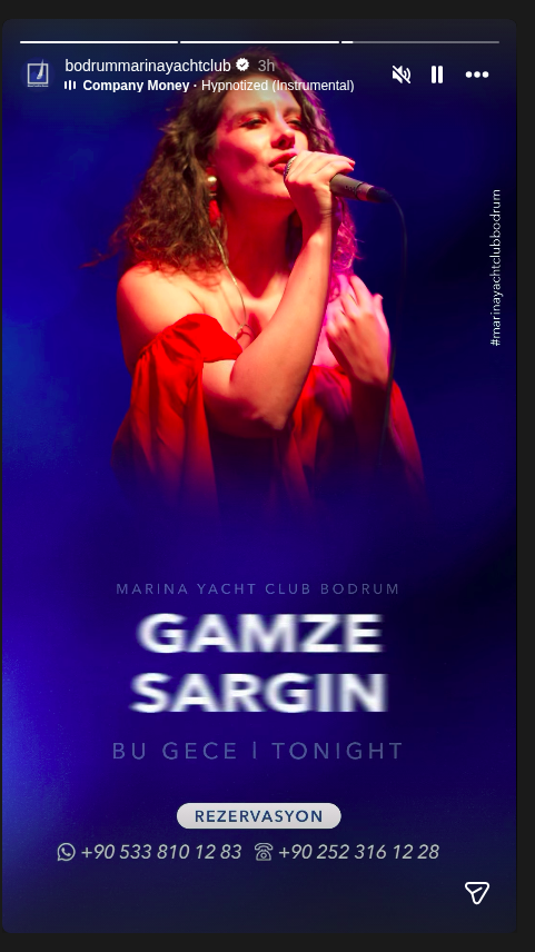 Gamze Sargın Etkinlik afişi