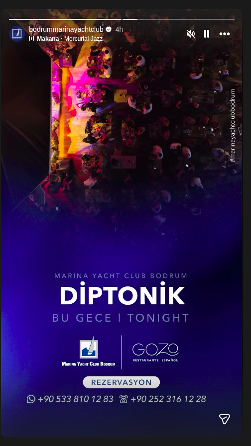 Diptonik Etkinlik afişi