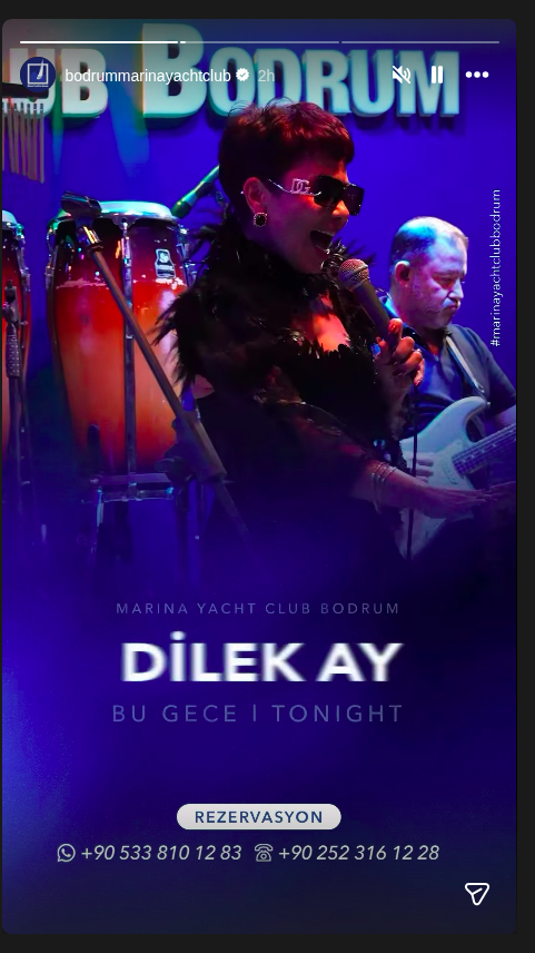 Dilek Ay — Marina Live Stage Etkinlik afişi