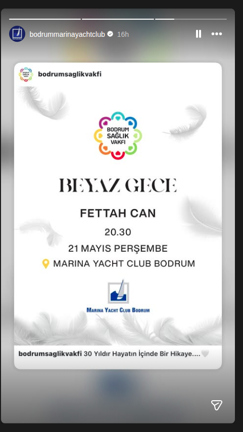 Fettah Can - Beyaz Gece Etkinlik afişi