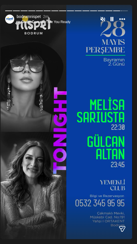 Melisa Sariuste Etkinlik afişi