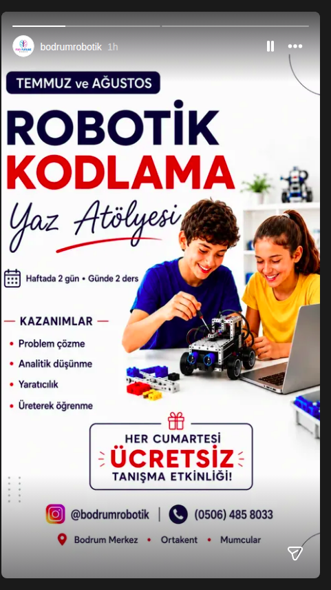 Robotik Kodlama — Tanışma Etkinliği Etkinlik afişi