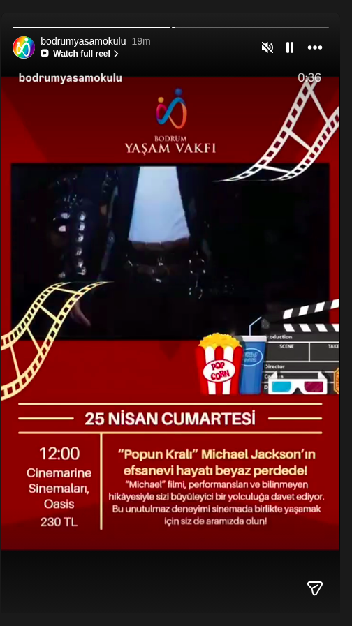 Pop'un Kralı — Michael Jackson (Film Gösterimi) Etkinlik afişi