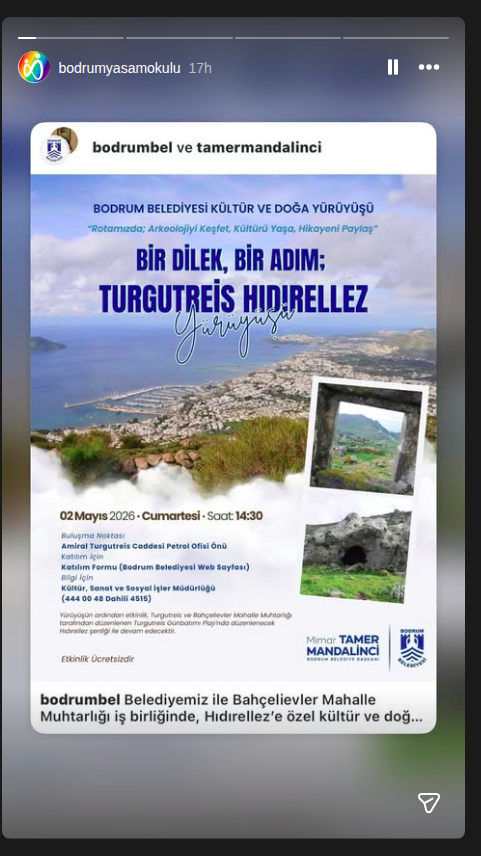 Turgutreis Hıdırellez Yürüyüşü Etkinlik afişi