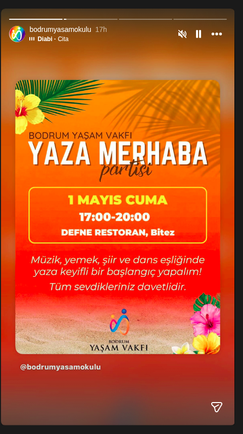 Yaza Merhaba Partisi Etkinlik afişi