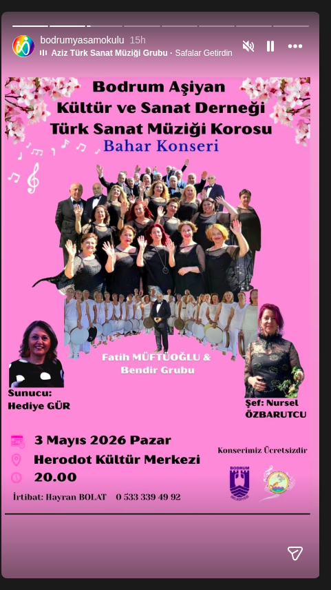 Aziz Türk Sanat Müziği Grubu — 12. Bahar Konseri Etkinlik afişi