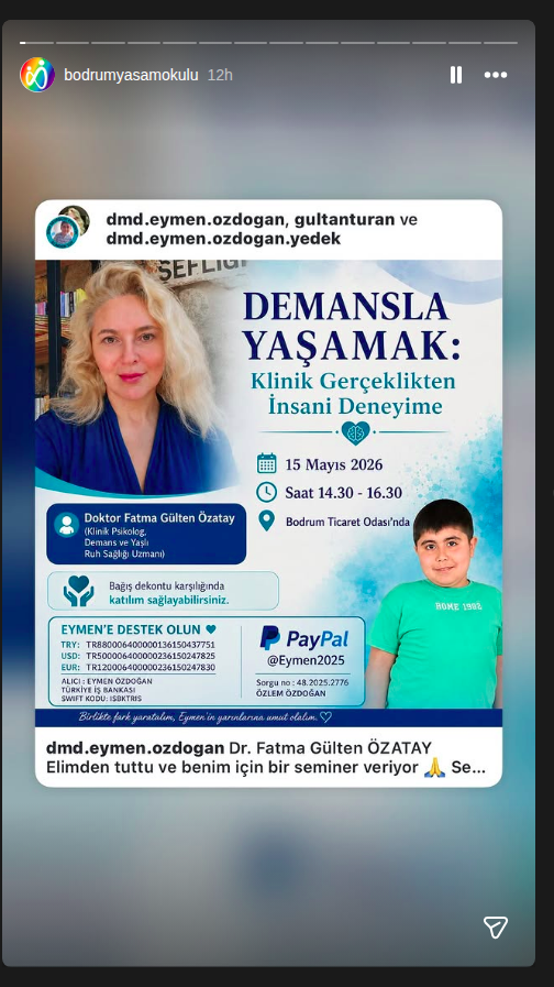 Demansla Yaşamak — Dr. Fatma Gülten Özatay Etkinlik afişi