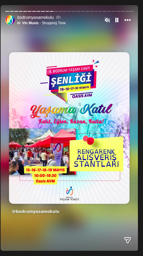 4. Bodrum Yaşam Vakfı Şenliği Etkinlik afişi