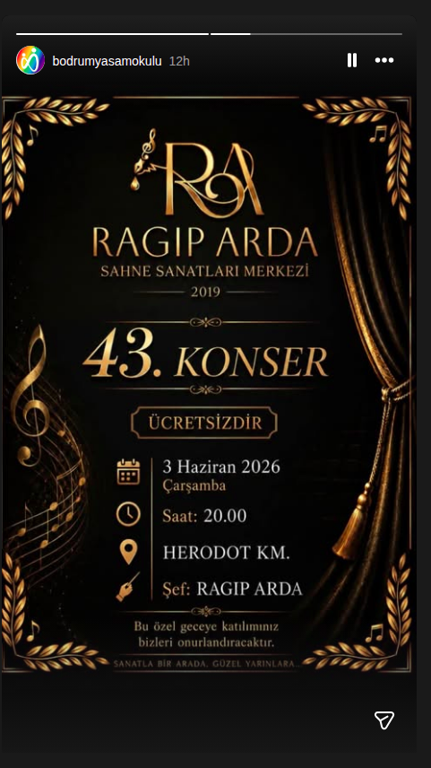 Ragıp Arda – 43. Konser Etkinlik afişi