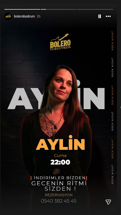 Aylin Etkinlik afişi