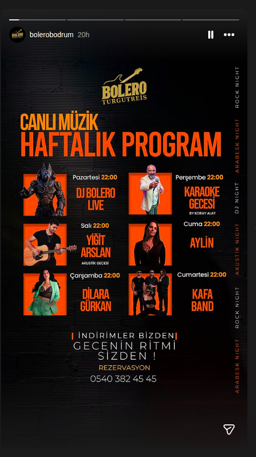 DJ Bolero Live Etkinlik afişi