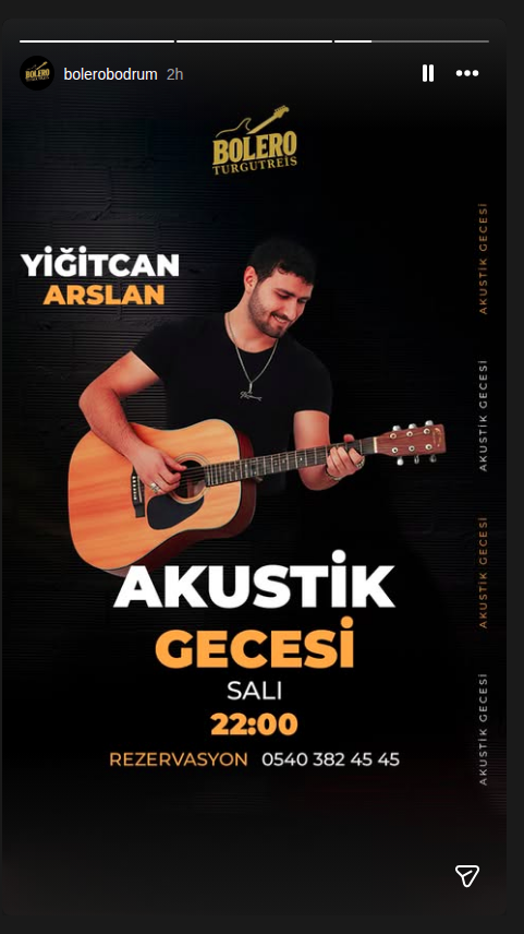 Yiğitcan Arslan — Akustik Gecesi Etkinlik afişi