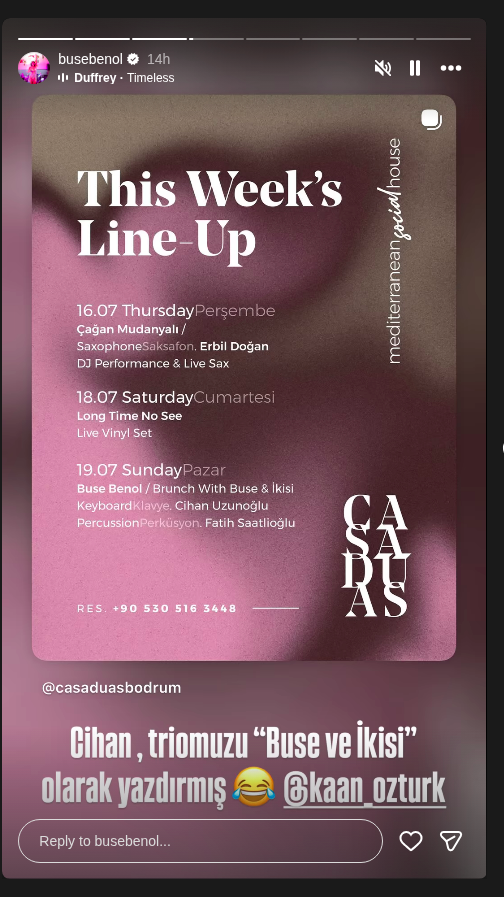 Çağan Mudanyalı - Live Sax & DJ Performance Etkinlik afişi