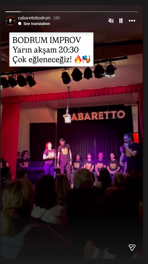 Bodrum Improv Etkinlik afişi