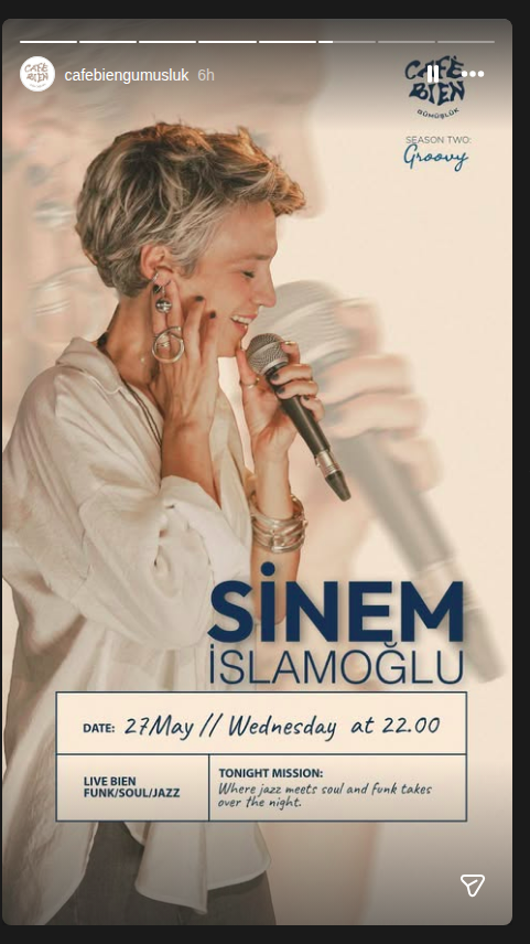 Sinem İslamoğlu — Funk / Soul / Jazz Etkinlik afişi