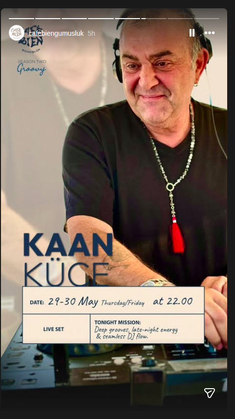 Kaan Küce — Live Set Etkinlik afişi