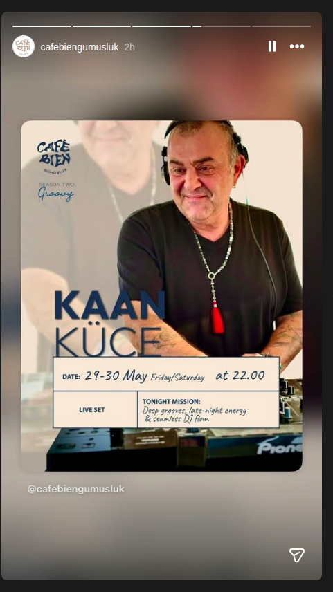 Kaan Küce — Live Set Etkinlik afişi