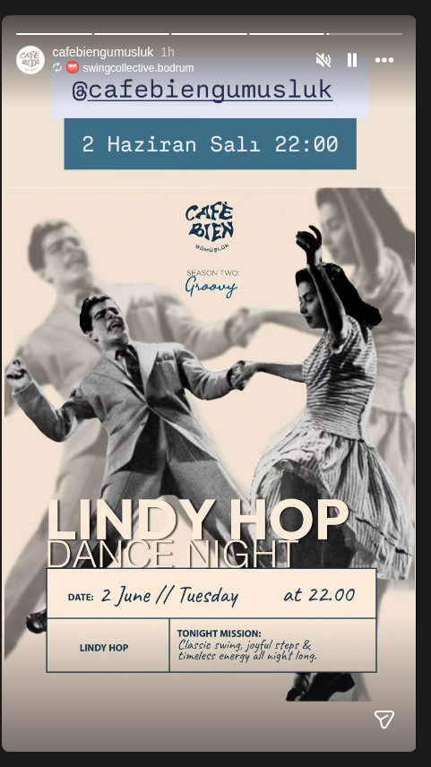 Lindy Hop Dans Gecesi Etkinlik afişi