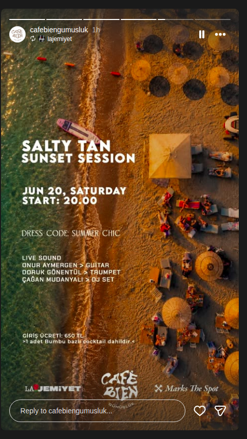 Salty Tan Sunset Session Etkinlik afişi