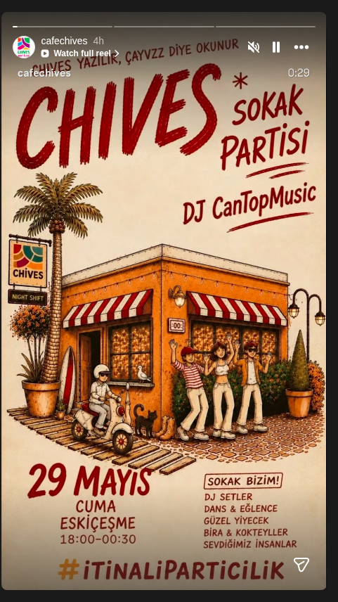 DJ CanTopMusic — Chives Sokak Partisi Etkinlik afişi