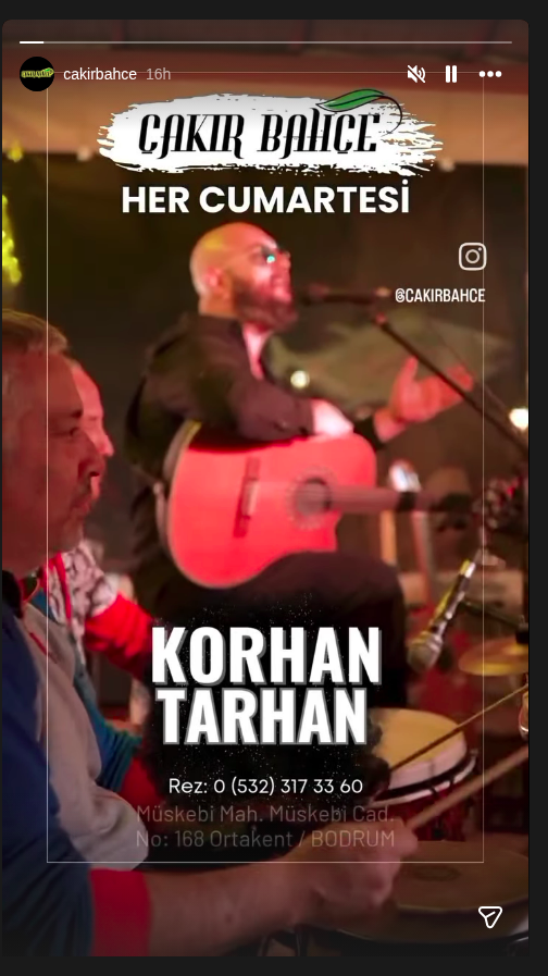 Korhan Tarhan Etkinlik afişi