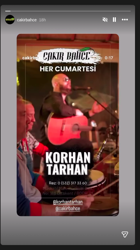 Korhan Tarhan Etkinlik afişi