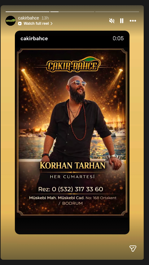 Korhan Tarhan - Her Cumartesi Etkinlik afişi